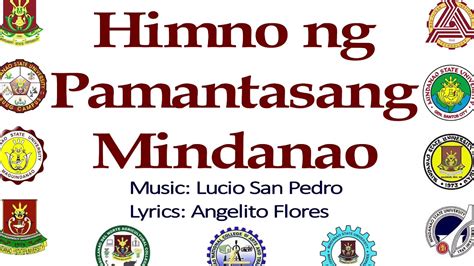 mhpnhs hymn lyrics|Himno NG Pamantasang Mindanao .